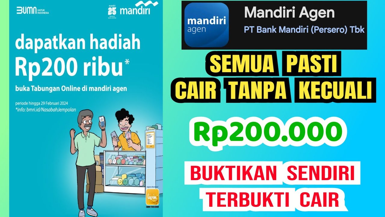 Cara Mendapatkan Uang 200Rb dari Event Bank Mandiri 2024