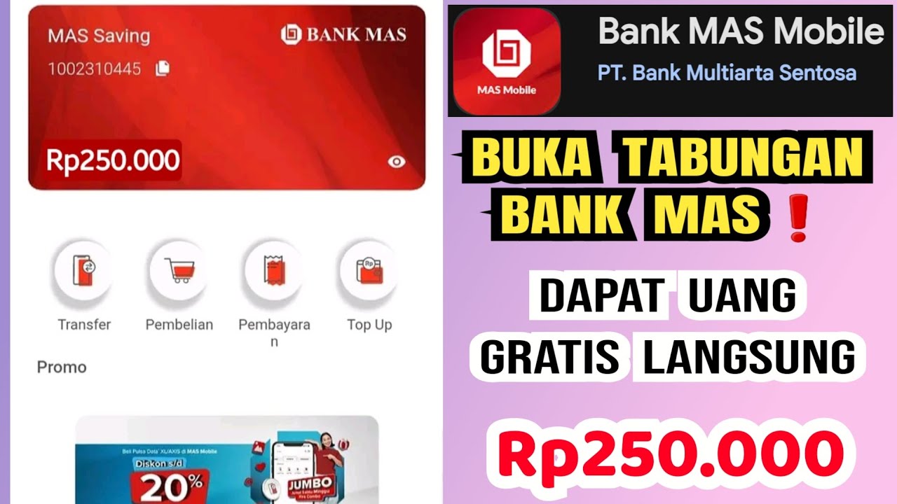 Cara Ikut Event Bank Mas Agar Dapat Saldo Gratis