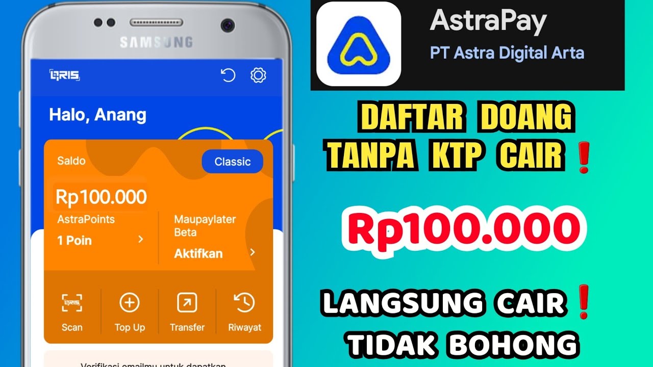 Cara Dapat Uang Gratis dari Aplikasi Astrapay Apk Terbaru