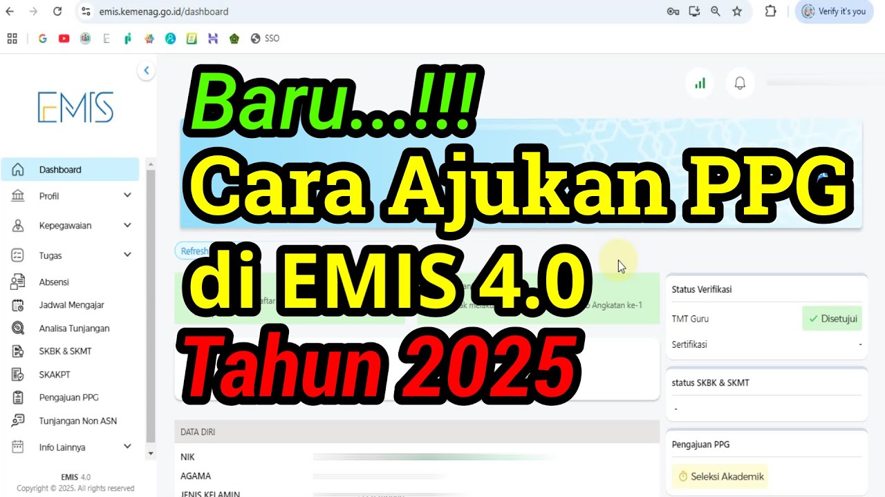 Cara Mengajukan PPG Guru Madrasah di EMIS GTK 2025