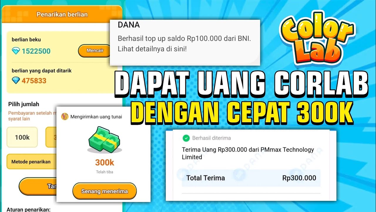 4 Cara Cepat Dapat Uang di Color Lab Apk Cuan Terbaru 2025