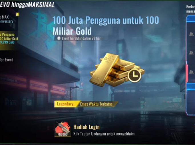 Cara Menyelesaikan Misi Gold Gratis Undang Teman di Blood Strike