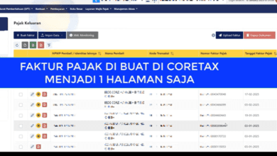 Cara Agar Faktur Pajak dari Coretax Menjadi 1 Halaman