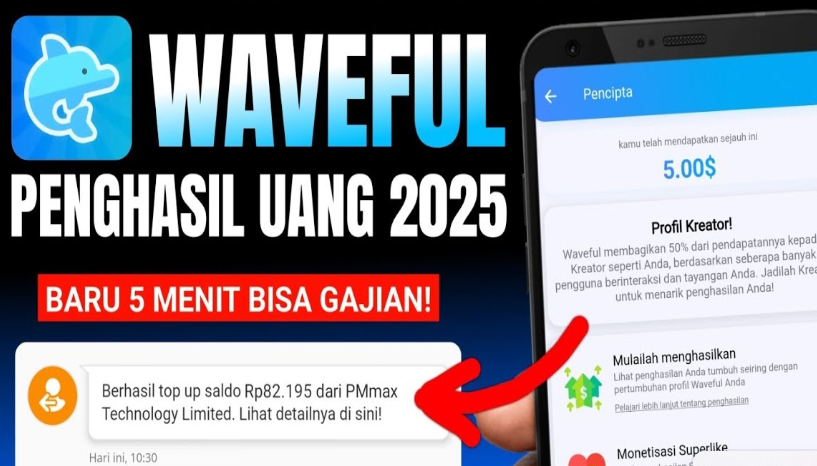 5 Cara Menghasilkan Uang di Apk Waveful Langsung Monet & Cair