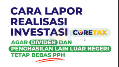 Cara Lapor Realisasi Investasi Deviden 0% di Coretax