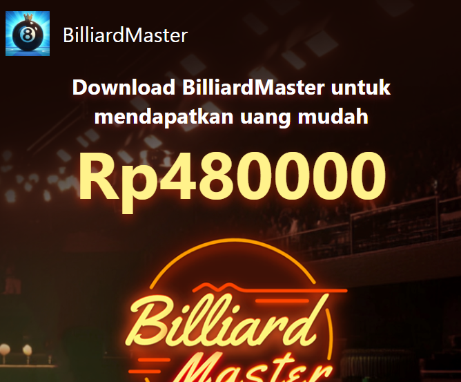 BilliardMaster Apk Apakah Terbukti Membayar? Review WD via Dana