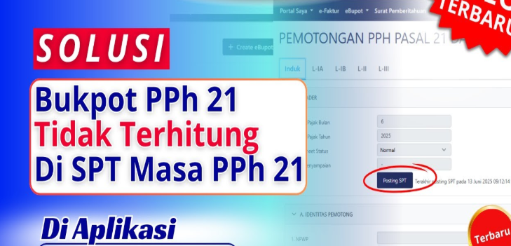 Solusi Bukti Potong SPT PPh 21 Tidak Muncul di Induk SPT Masa PPh 21 Coretax