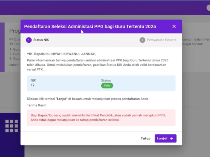 Cara Daftar Seleksi Administrasi PPG Bagi Guru Tertentu Tahun 2025