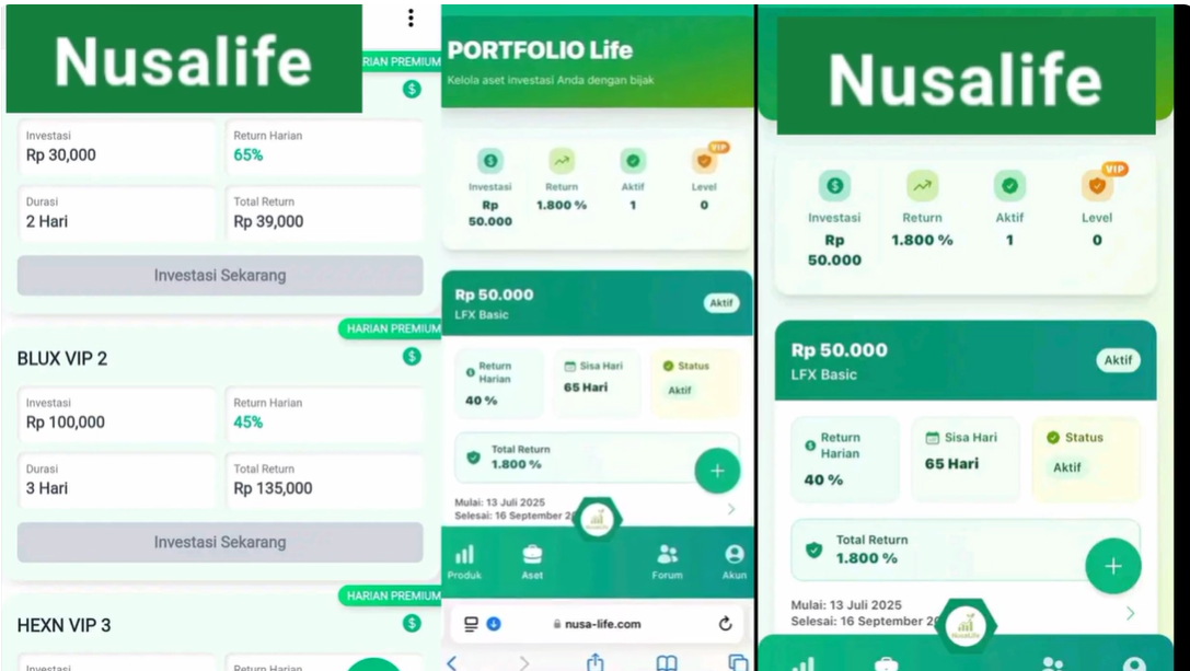 Nusa Life Apk Investasi Apakah Terbukti Membayar? Jangan Investasi Sebelum Tahu Ini