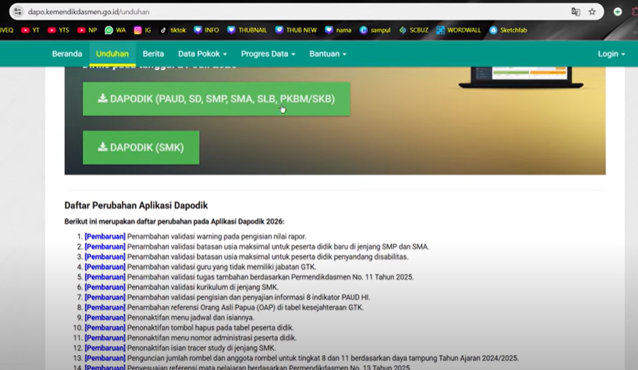 Cara Install dan Registrasi Aplikasi Dapodik Versi 2026 Secara Online dan Offline