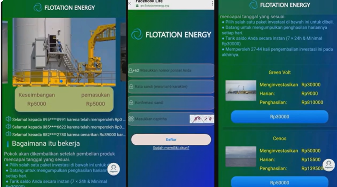 Apakah Aplikasi Flotation Energy Aman Atau Investasi Bodong Penipuan? Review Terbaru