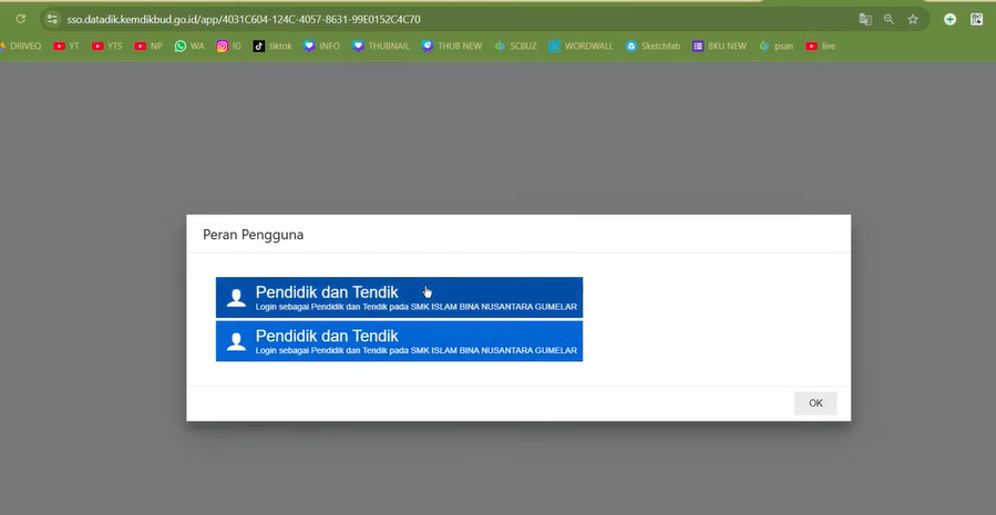Cara Ganti Akun PTK Untuk InfoGTK Kepala Sekolah, Guru, Tendik