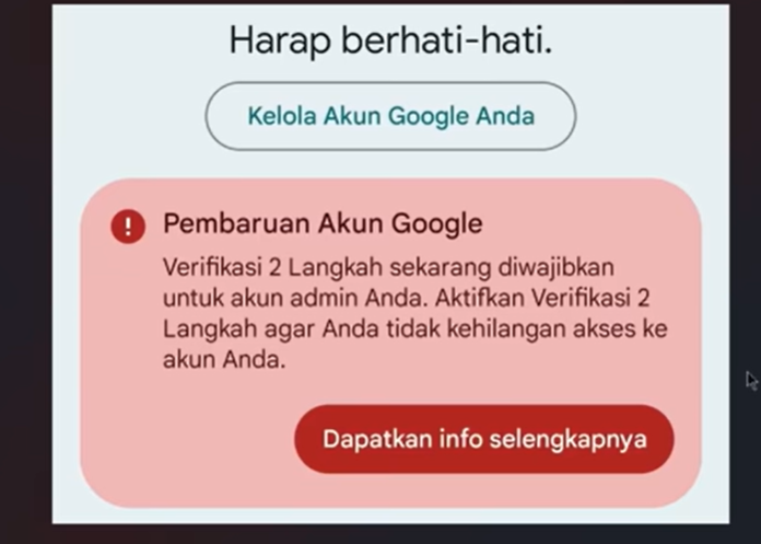 2 Cara Aktifkan Verifikasi 2 Langkah Di Akun Belajar ID