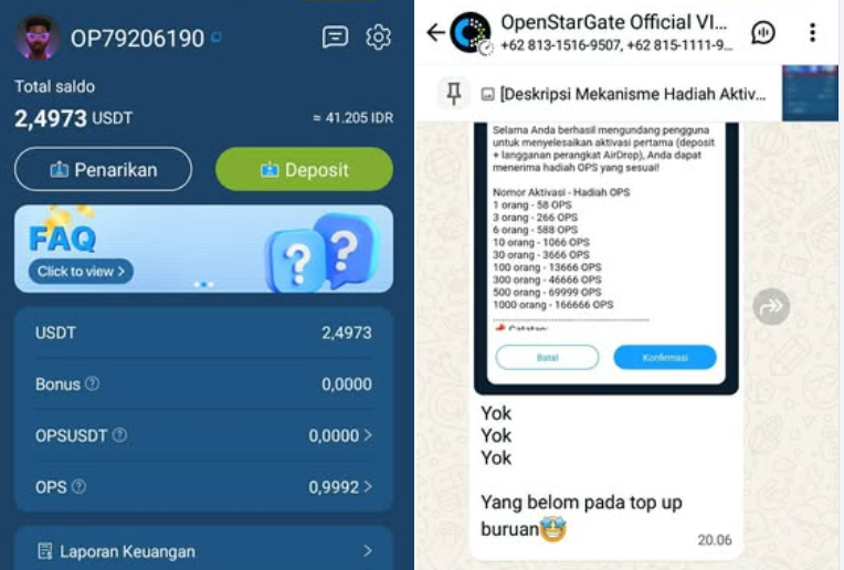 Jangan Investasi di Aplikasi OpenStarGate, Sebentar Lagi Akan SCAM Penipuan!