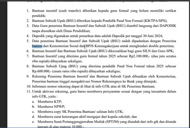 TERBARU! Inilah Syarat & Kriteria Lengkap Guru Penerima BSU 2025, Cek Sekarang!