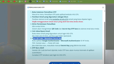 7 Cara Pemulihan Kunci OTP Untuk Login Info GTK 100% Berhasil