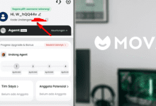 Cara Memunculkan Kode Undangan Aplikasi Mova Agar Dapat Komisi