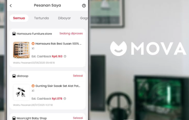 5 Cara Cek Pesanan di Aplikasi MOVA Terbaru