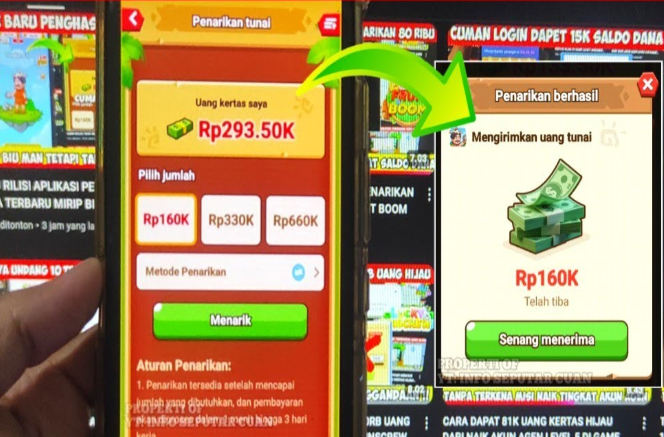 6 Cara Menarik Uang Kertas Hijau Di Game Crazy Rock Tanpa Penggandaan