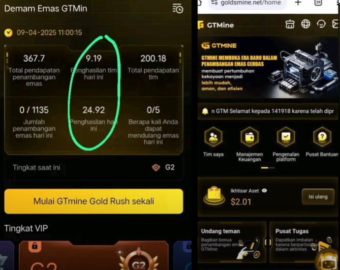 Jangan Investasi di Aplikasi GTMINE, Sebelum Tahu Tanda-tanda Scam Ini