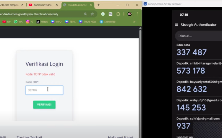 Solusi Kode OTP di HP dan Laptop Berbeda Untuk Google Authenticator