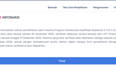 Cara Daftar SIPKA Guru Program Kuliah S1 Gratis, Ini Syarat dan Jadwalnya