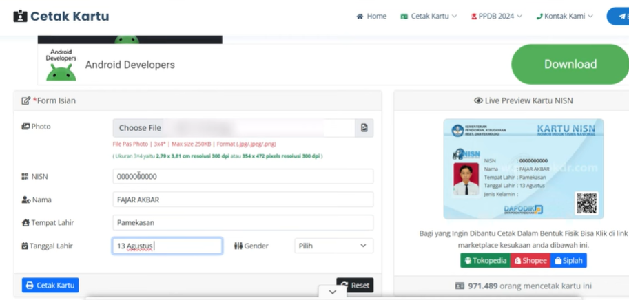 6 Cara Cepat Membuat Kartu NISN Secara Online Untuk Siswa Madrasah dan Sekolah