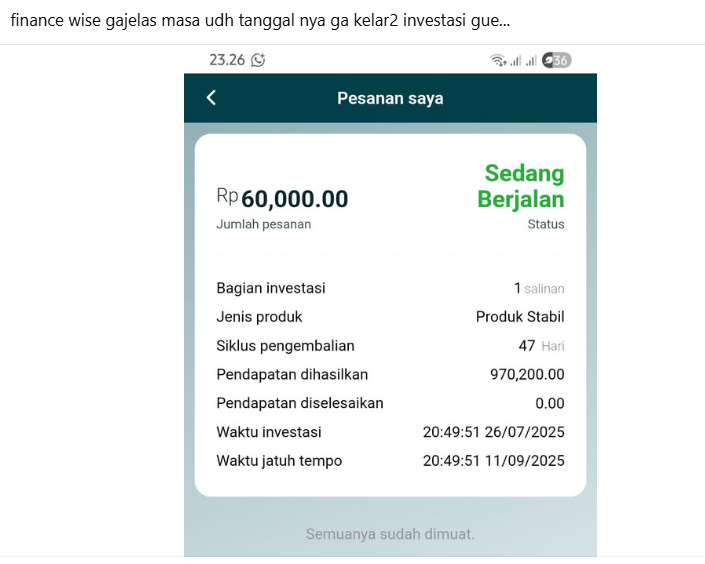 Finance Wise Sudah SCAM, Stop Deposit fwisefx.com Tidak Bisa Diakses