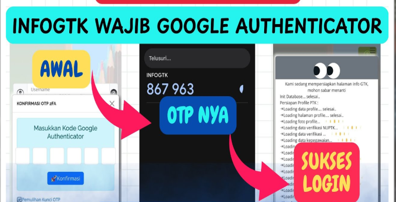 Cara Aktivasi 2FA Google Authenticator Login InfoGTK Pakai Hp