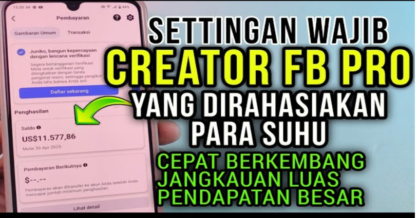Inilah 4 Settingan Wajib Creator Facebook Pro yang di Rahasiakan Para Suhu