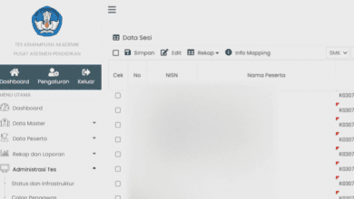 Cara Mengatur Sesi TKA dan Link File Untuk Menghitung Sesi