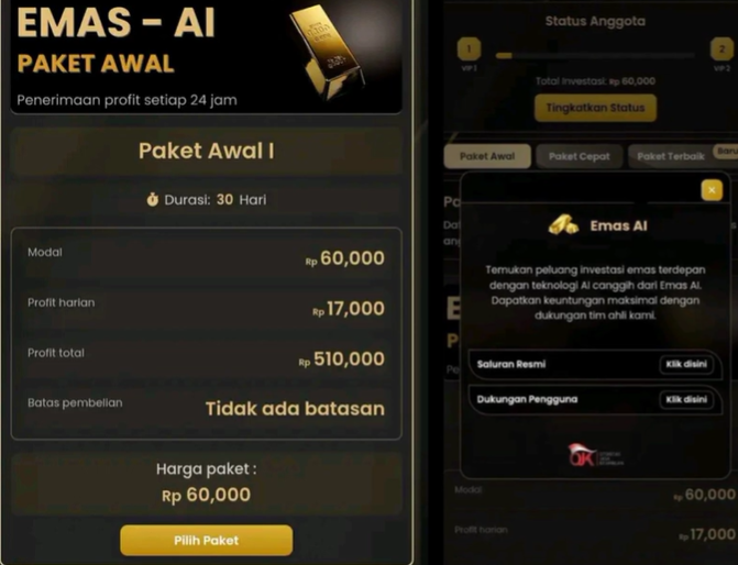 Apakah Aplikasi EMAS AI Investasi Bodong? Cek Fakta Sebenarnya Model Investasi ini
