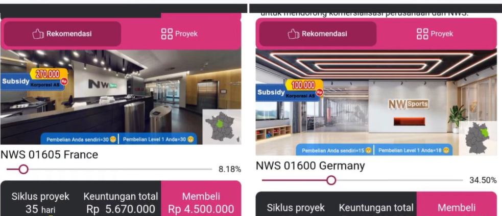 NW Sports Investasi Sudah SCAM Penipuan! NWS Diblokir Kominfo