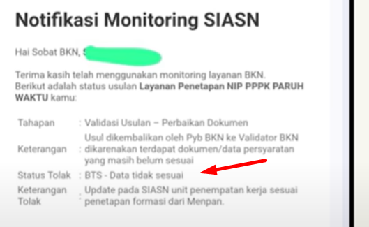 4 Cara Mengatasi Status BTS Pada Usulan NIP PPPK Paruh Waktu 2025