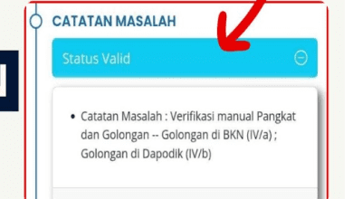 3 Solusi Info GTK Belum Valid Karena Pangkat & Golongan