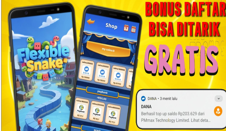 Flexible Snake Apk Game Penghasil Uang Baru Rilis, Apakah Membayar? Cek di Sini.