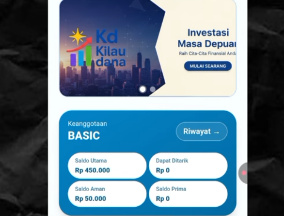 Kilau Dana Apk Investasi Apakah Aman dan Legal OJK atau Penipuan? Review Terbaru