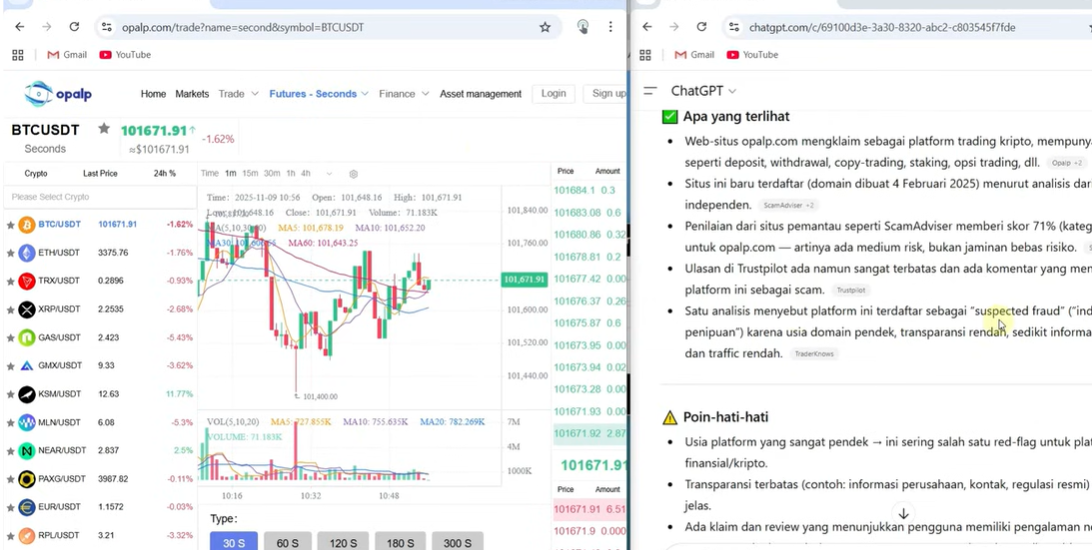 Opalp.com Trading Kripto Apakah Legal OJK atau Penipuan? Review Terbaru!