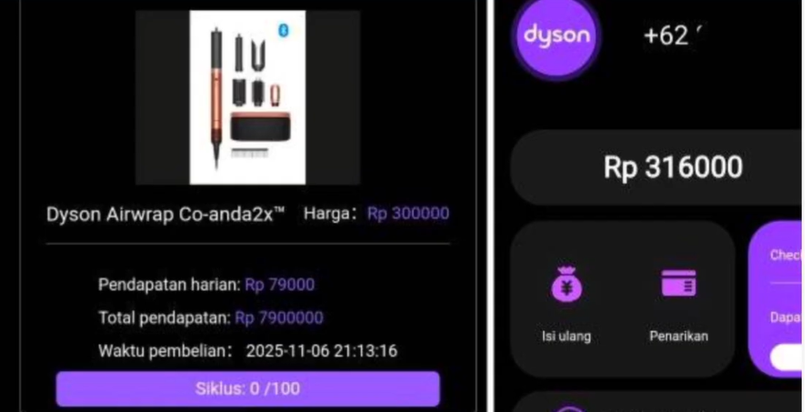 Aplikasi Dysearnings com (Dyson) Apakah Aman atau Scam/Penipuan?