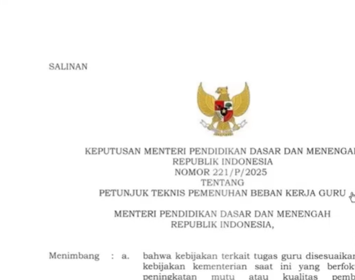 Tips InfoGTK Semester Genap Valid Sesuai Kepmendikdasmen No 221/P/2025