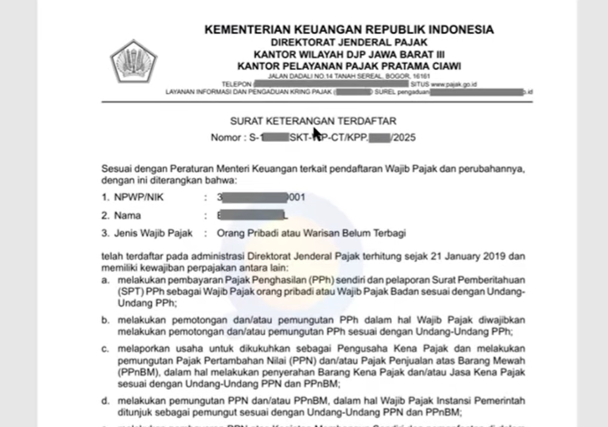 Cara Mendapatkan & Download Surat Keterangan Terdaftar di CORETAX