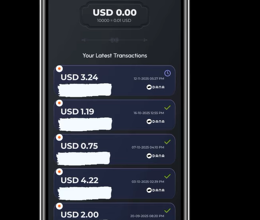 Cara Tarik Saldo Dollar ke Dana di Apk Givvy Streaming, Nonton Video Dapat Uang