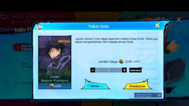 Cara Dapat Skin Jujutsu Kaisen Bebas Pilih di Mobile Legends