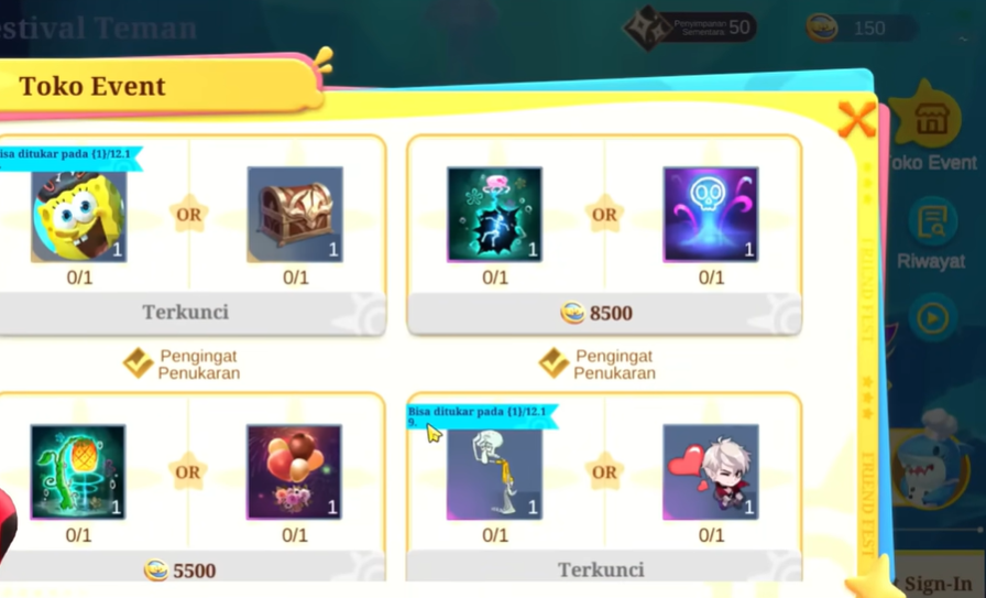 Cara Dapat Skin Spongebob & 31.930 Friendship Coin Gratis!