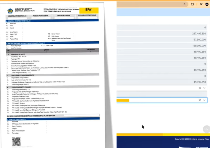 Cara Buat Bukti Potong PPh 21 A1 Karyawan yang Berhenti Bekerja di Coretax