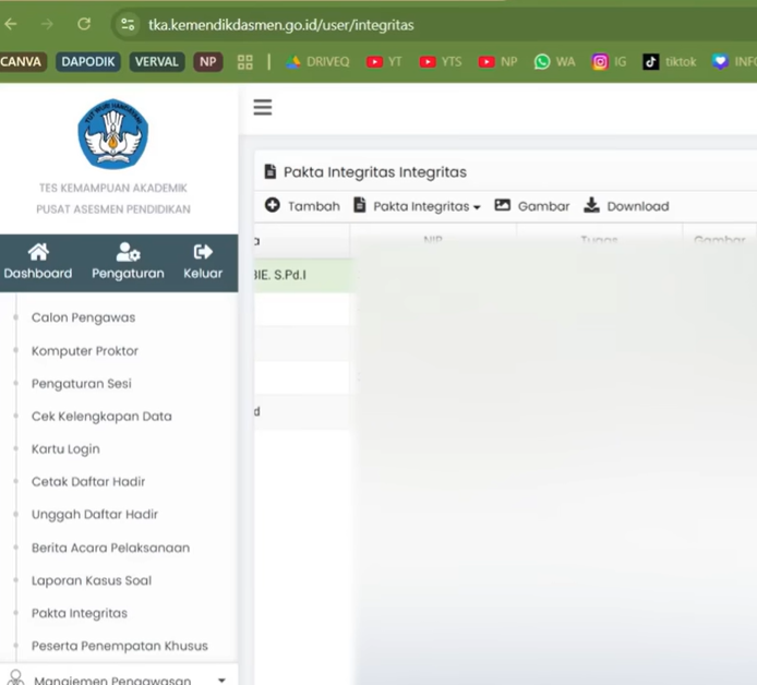 Tugas Proktor TKA Utama, Ada 3 Menu Baru Yang Wajib Dikerjakan!