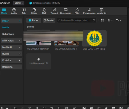 Cara Edit Video UKIN PPG Menggunakan CapCut di Laptop