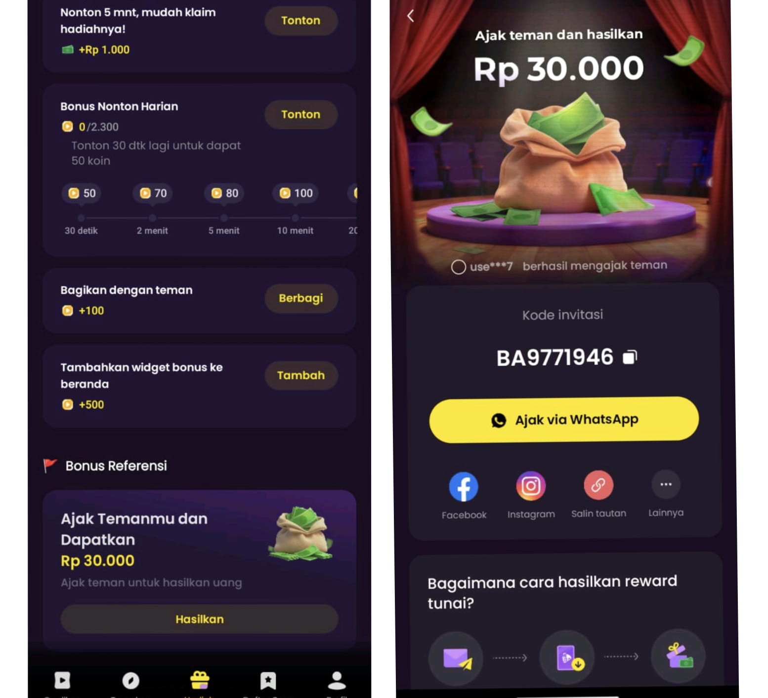 5 Cara Memunculkan Event Aplikasi Melolo Undang Teman Bonus Rp30.000