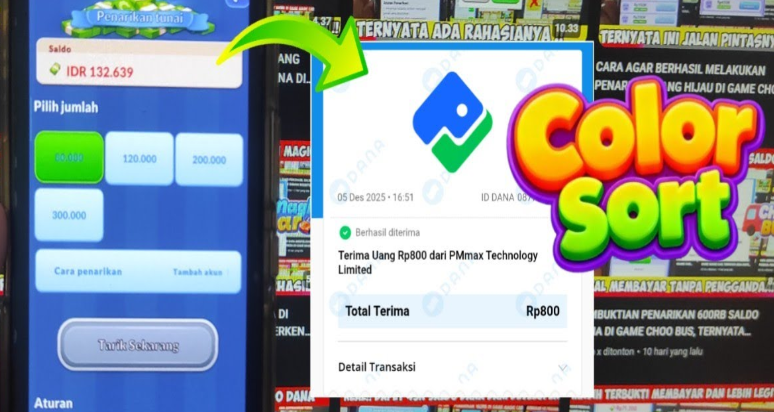 Color Sort APK Penghasil Uang Terbukti Membayar? Review Penarikan!