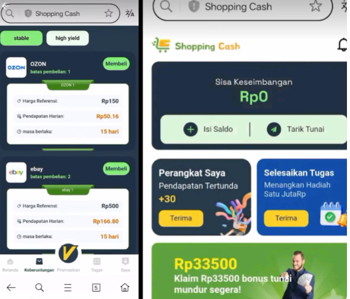 Aplikasi Toko Kecerdasan Keuangan (Shopping Cash) Apakah Aman atau Penipuan? Cek Fakta!